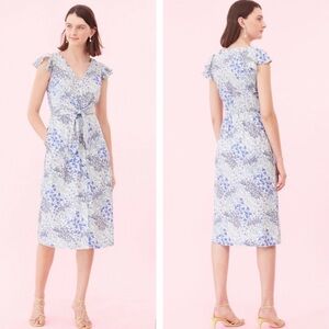 Rebecca Taylor Floral Tie Waist Ava Dress Size 00